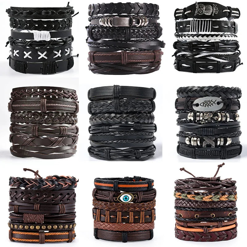 Bracelet cuir homme "CHAMANE"