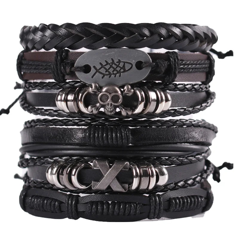 Bracelet cuir homme "CHAMANE"