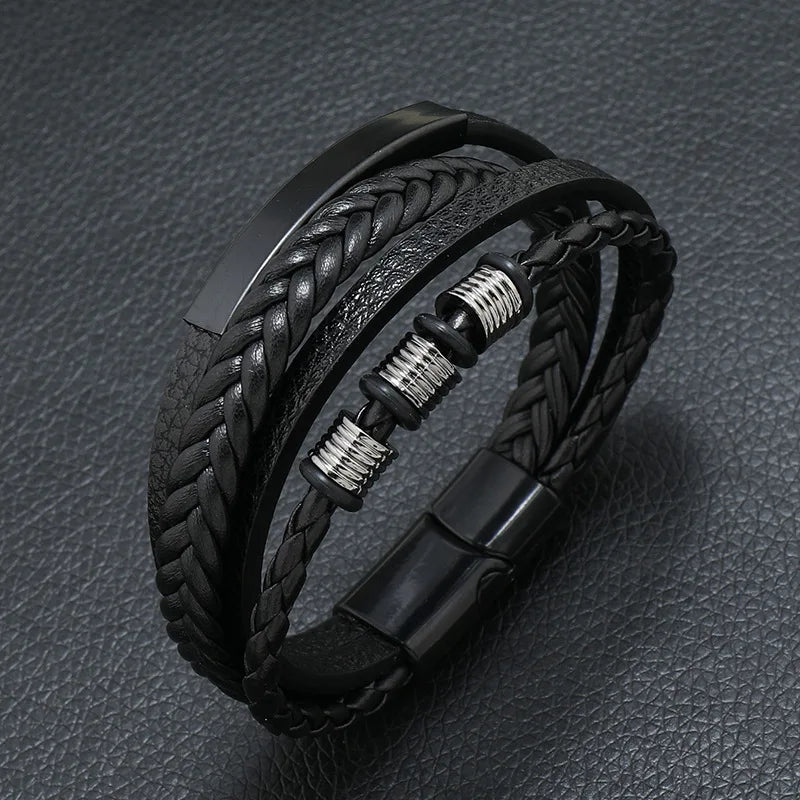 Bracelet cuir homme "MELOMAN"