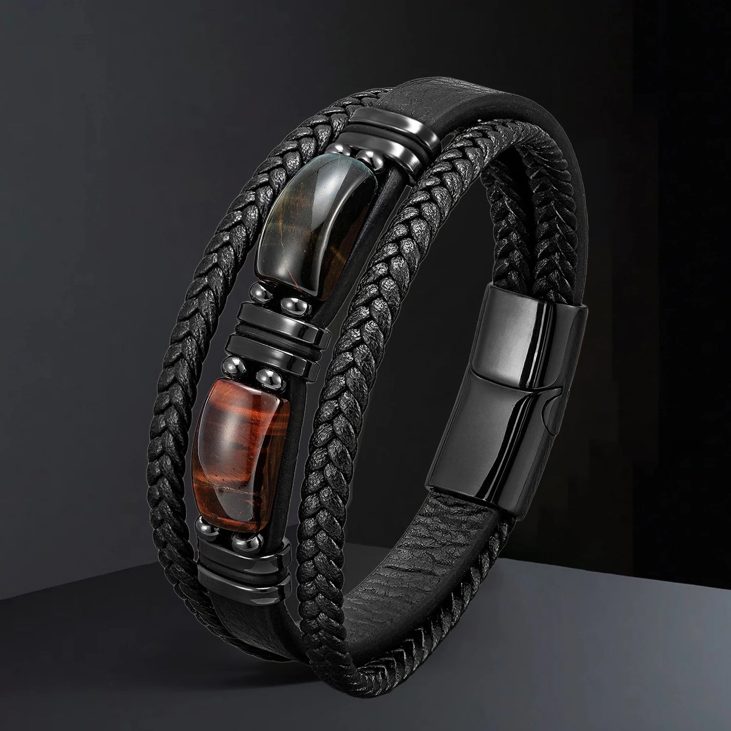 Bracelet cuir homme "STONENGE"