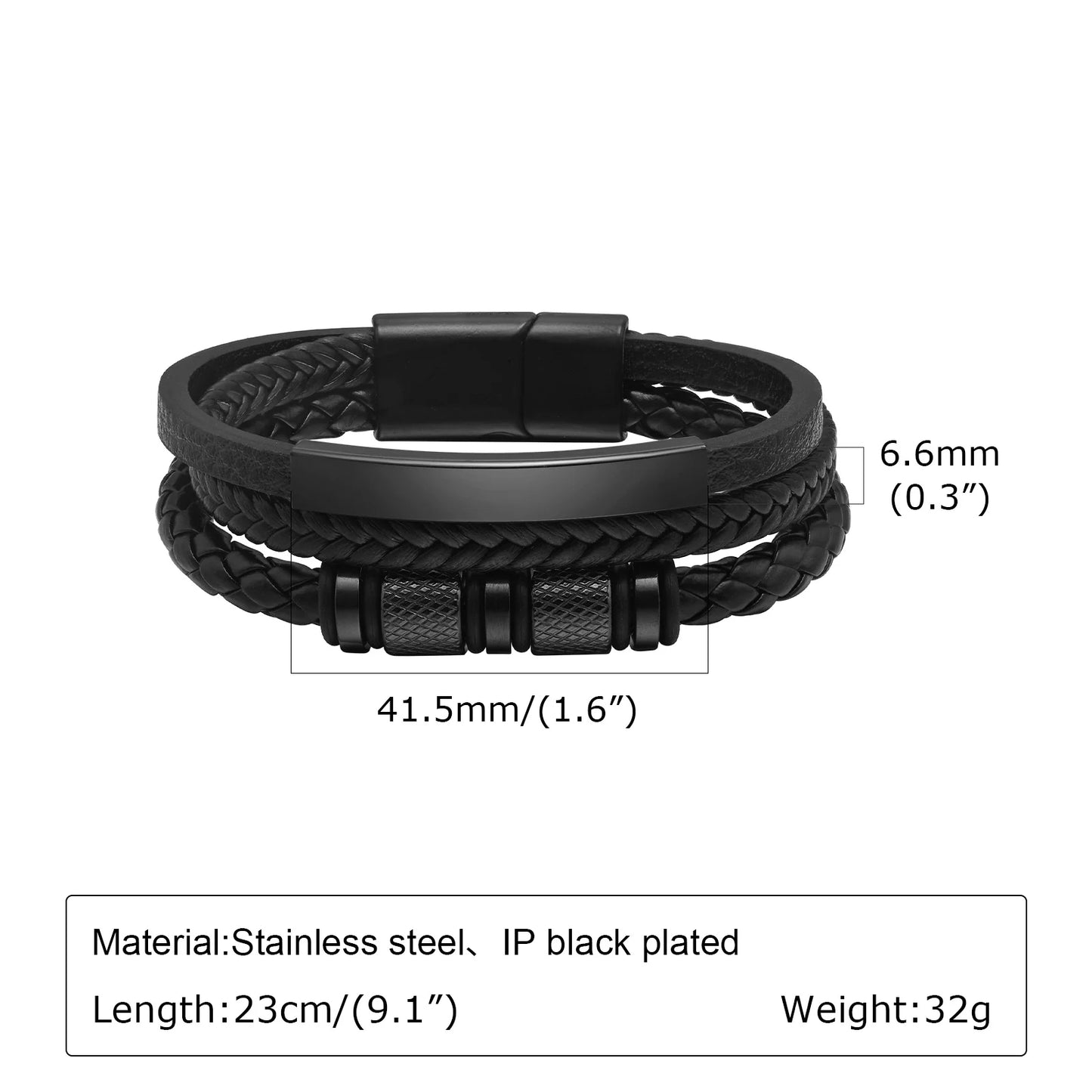 Bracelet cuir homme personnalisé