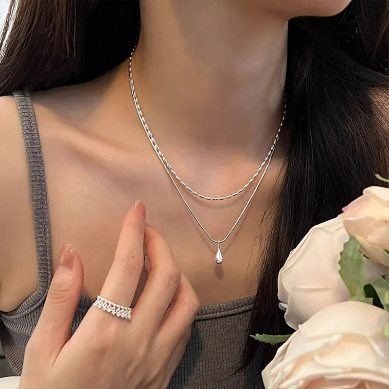 Collier ARGENT FEMME avec pendentif discret
