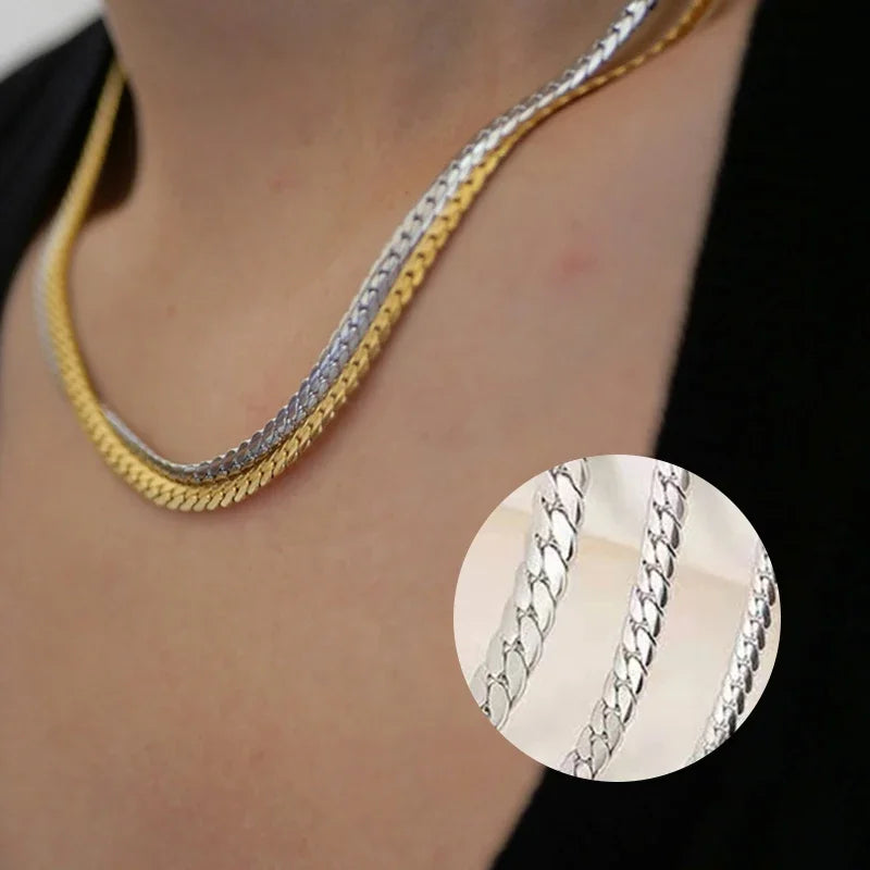 Collier ARGENT Femme "CUBANISTA"