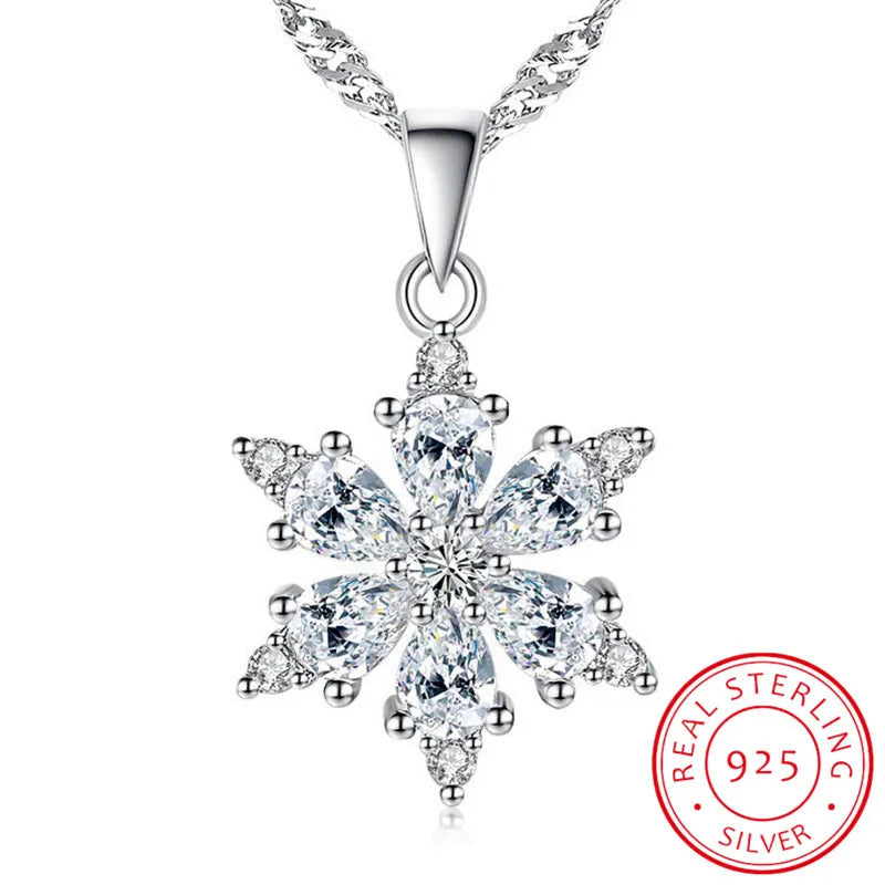 Collier ARGENT Femme "SNOW"