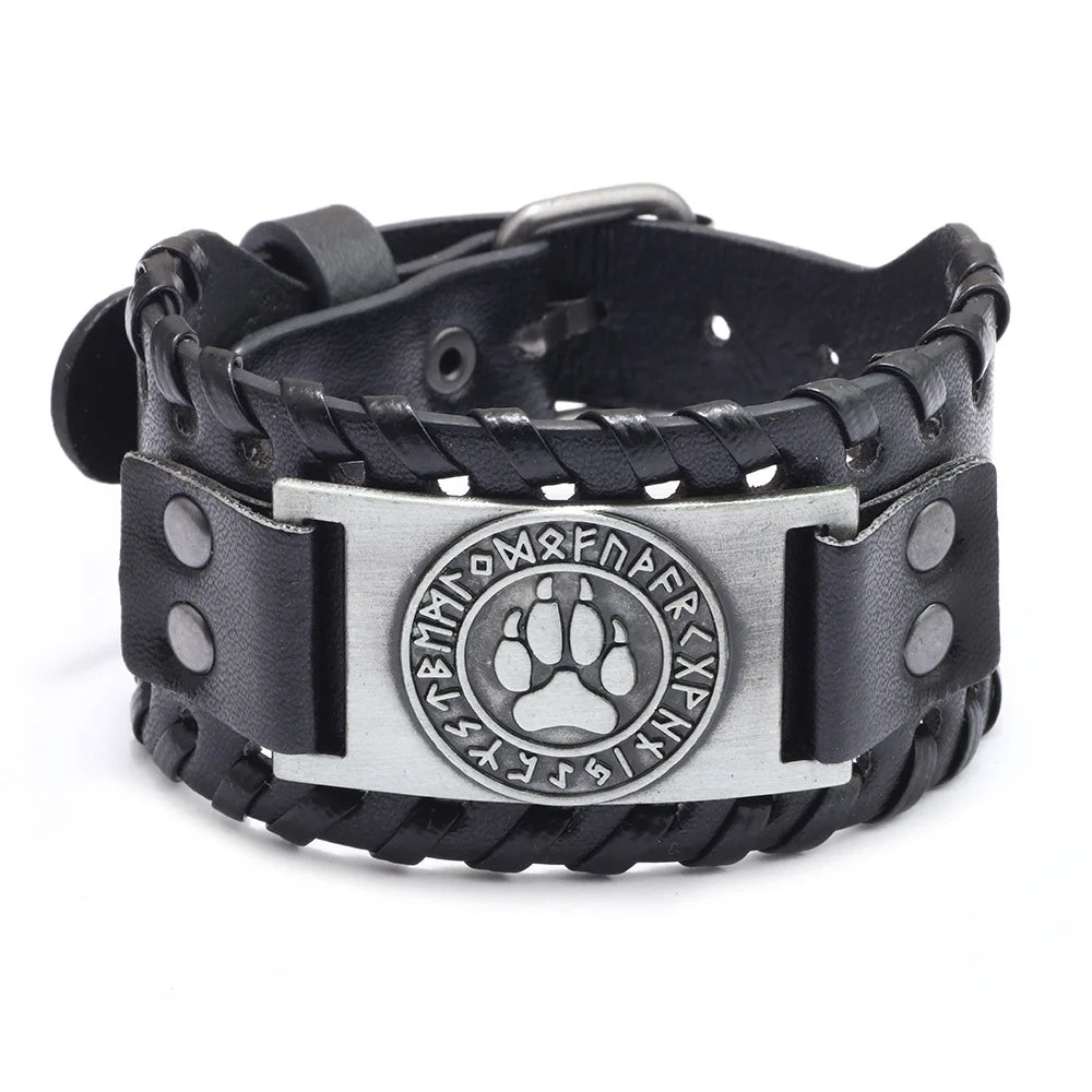 Bracelet cuir homme "RAGNAR"