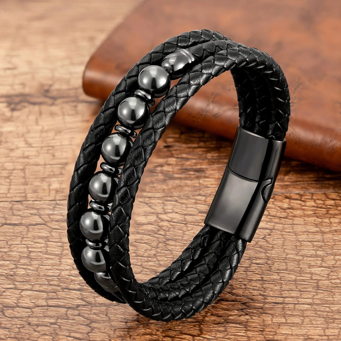 Bracelet cuir homme "TRENDY"
