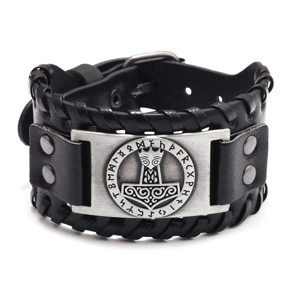 Bracelet cuir homme "RAGNAR"