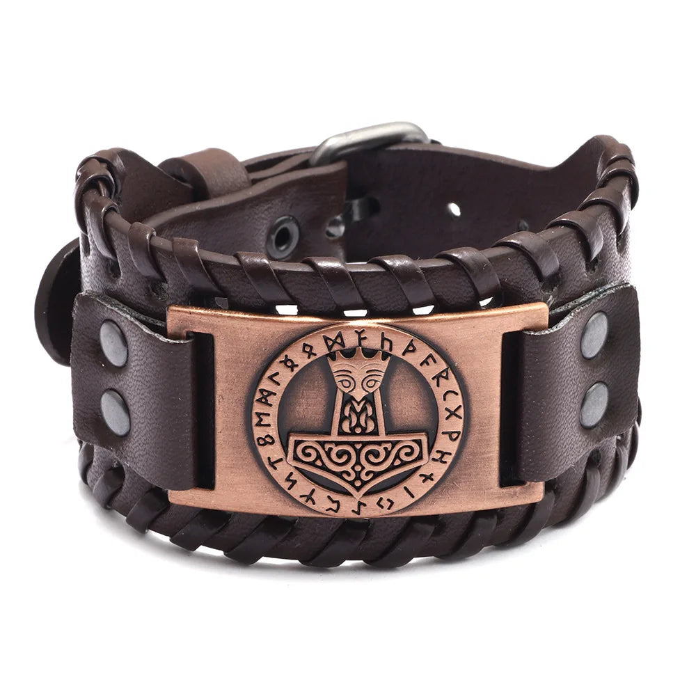 Bracelet cuir homme "RAGNAR"