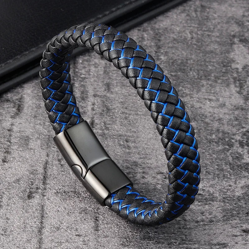Bracelet cuir homme "CONTINENTAL"