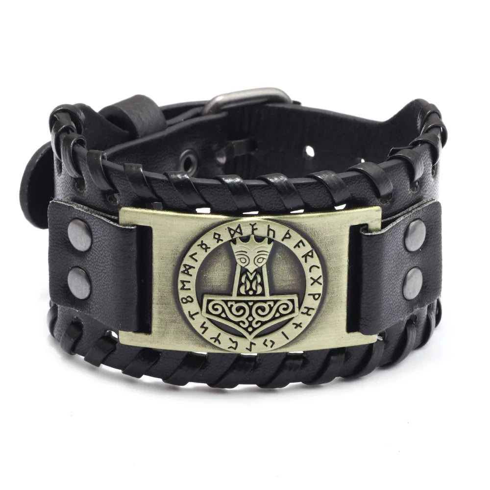 Bracelet cuir homme "RAGNAR"
