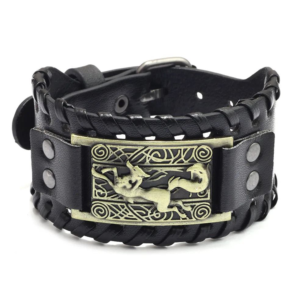 Bracelet cuir homme "RAGNAR"