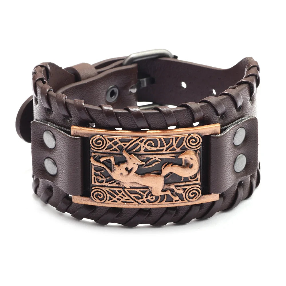 Bracelet cuir homme "RAGNAR"