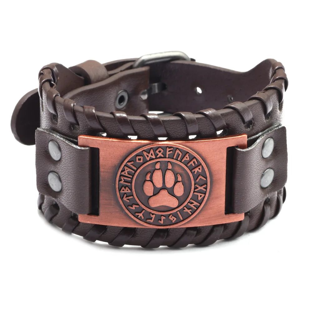 Bracelet cuir homme "RAGNAR"
