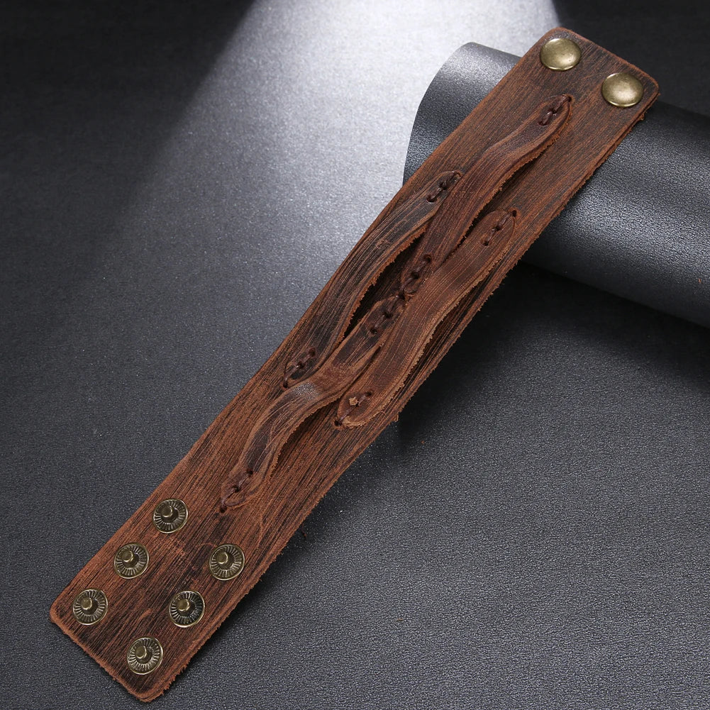 Bracelet cuir homme "VINTAGE LEATHER"