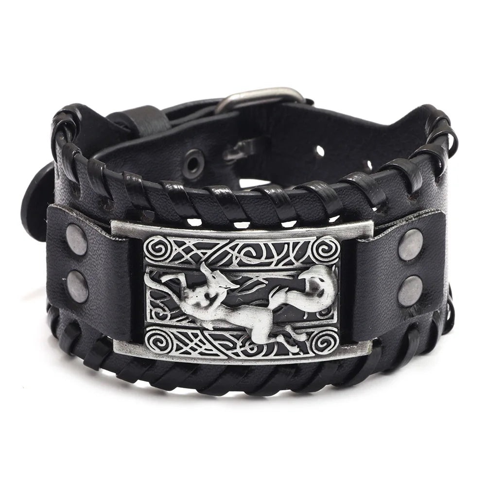 Bracelet cuir homme "RAGNAR"