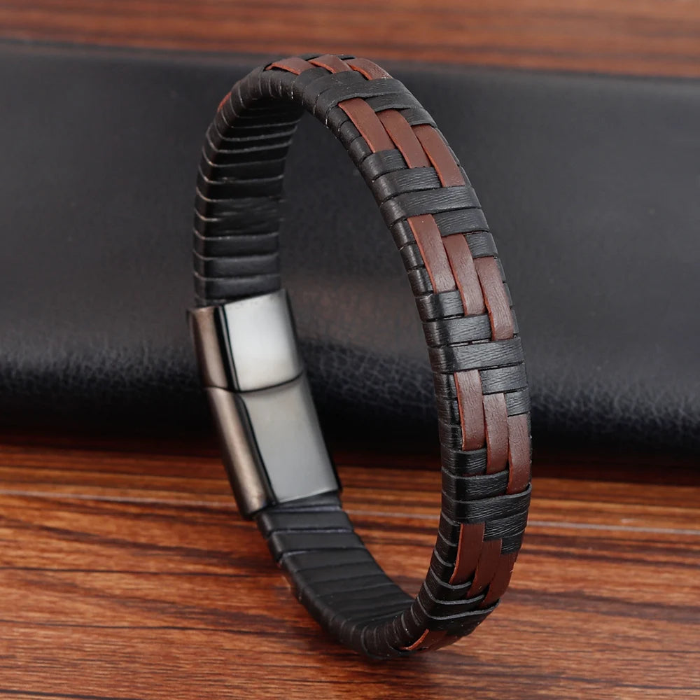 Bracelet cuir homme "CONTINENTAL"
