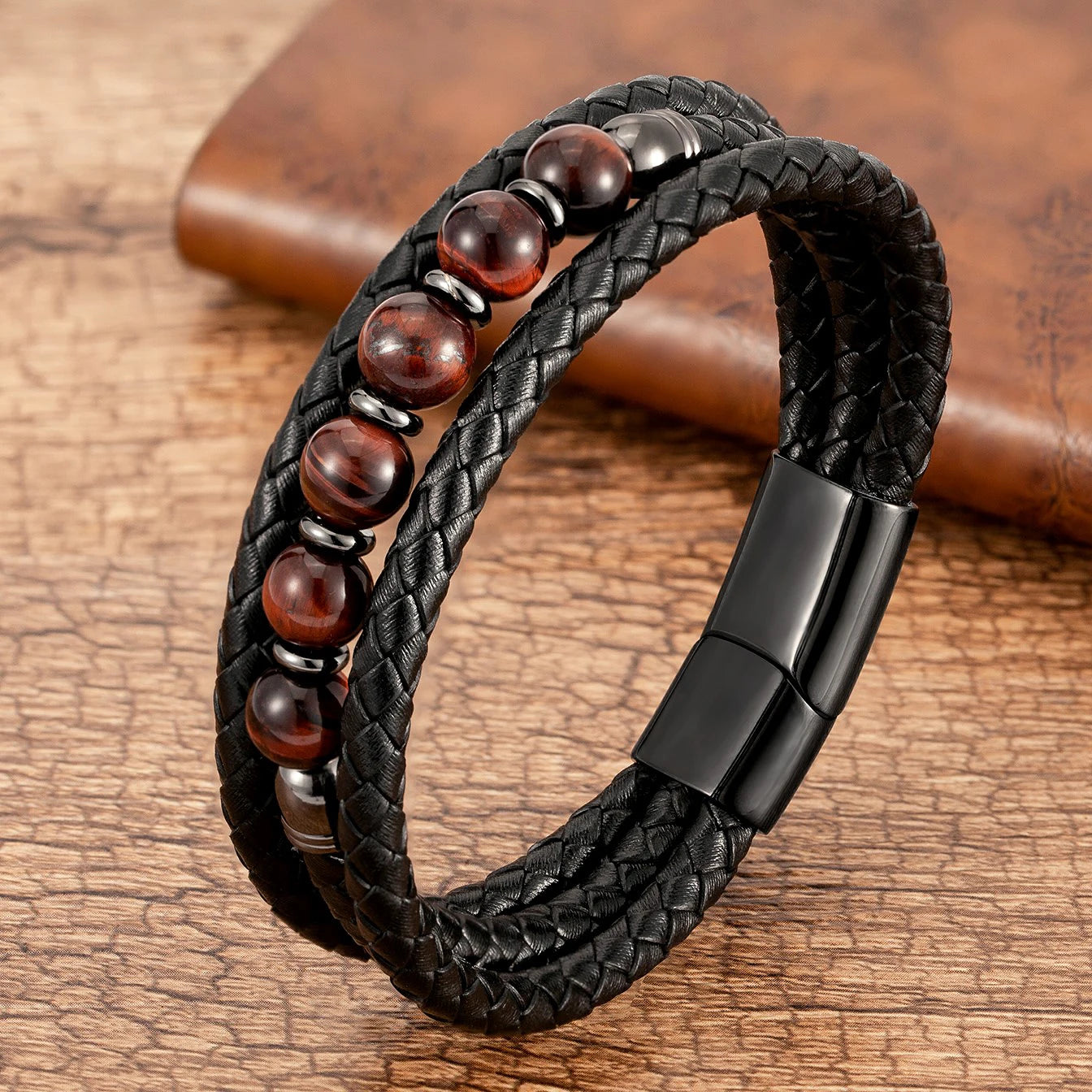 Bracelet cuir homme "TRENDY"