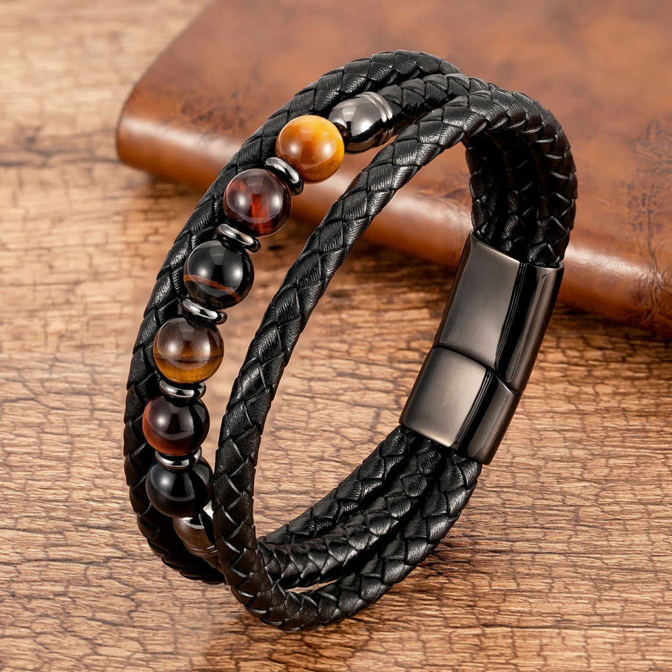 Bracelet cuir homme "TRENDY"