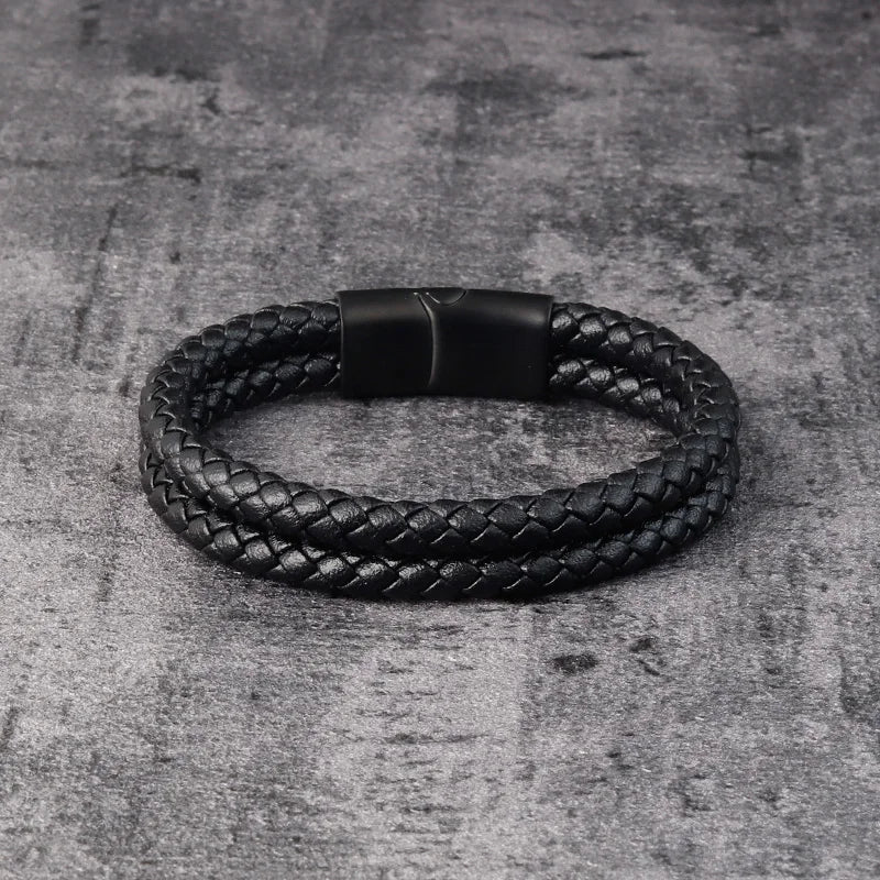 Bracelet cuir homme "CONTINENTAL"
