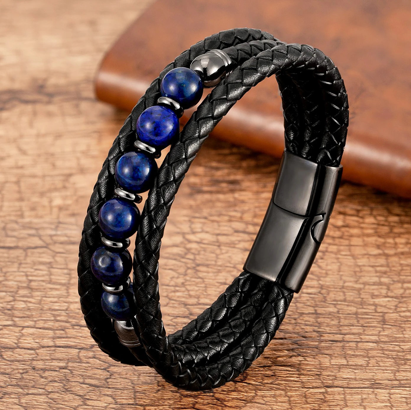 Bracelet cuir homme "TRENDY"