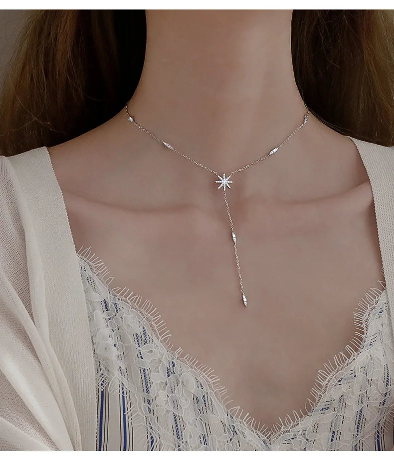 Collier Argent femme "GALAXY"