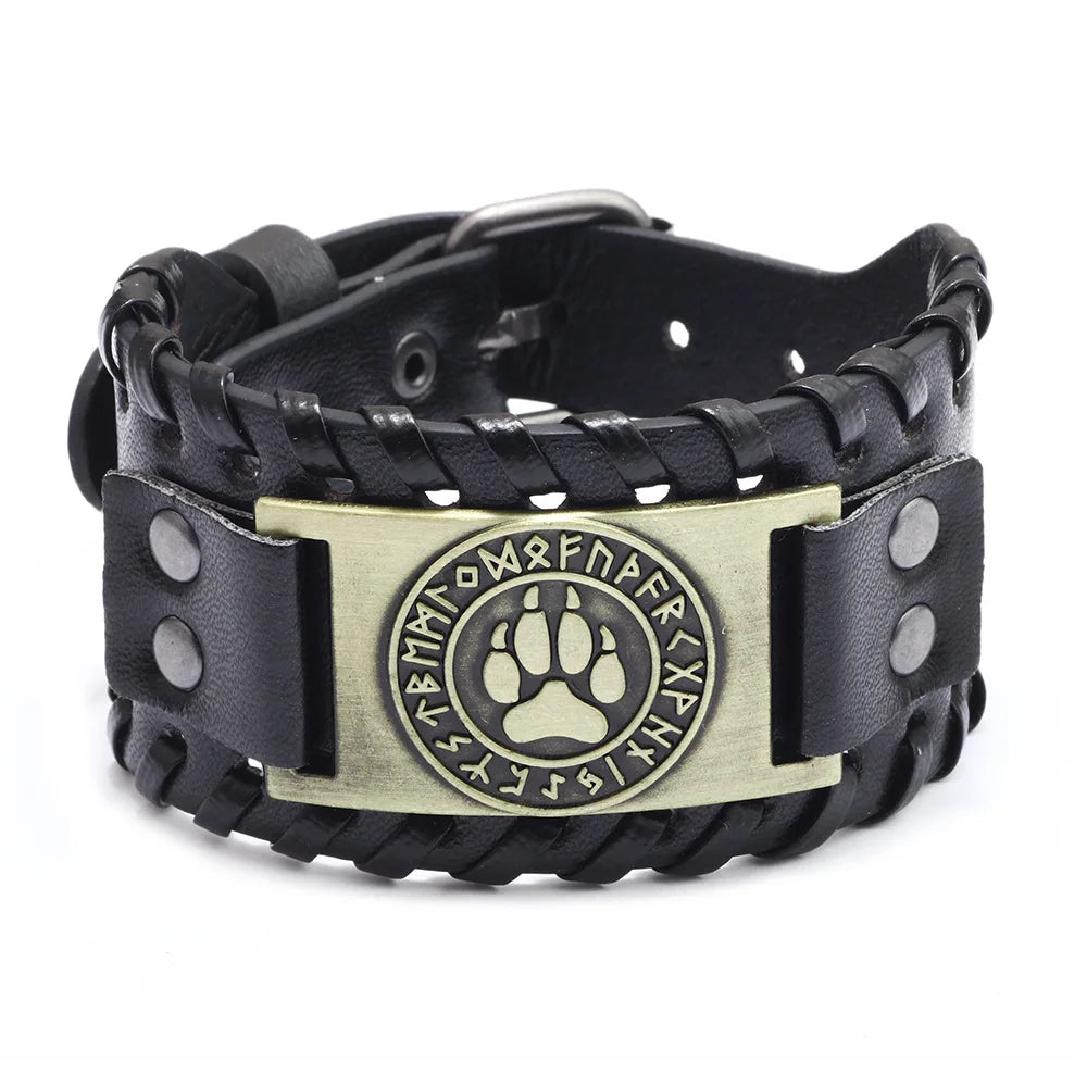 Bracelet cuir homme "RAGNAR"