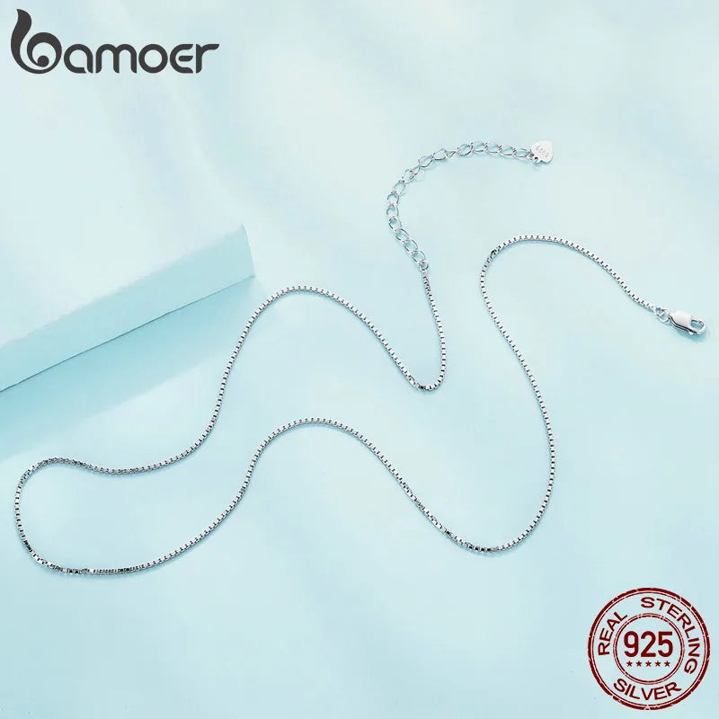 BAMOER Collier ARGENT Femme