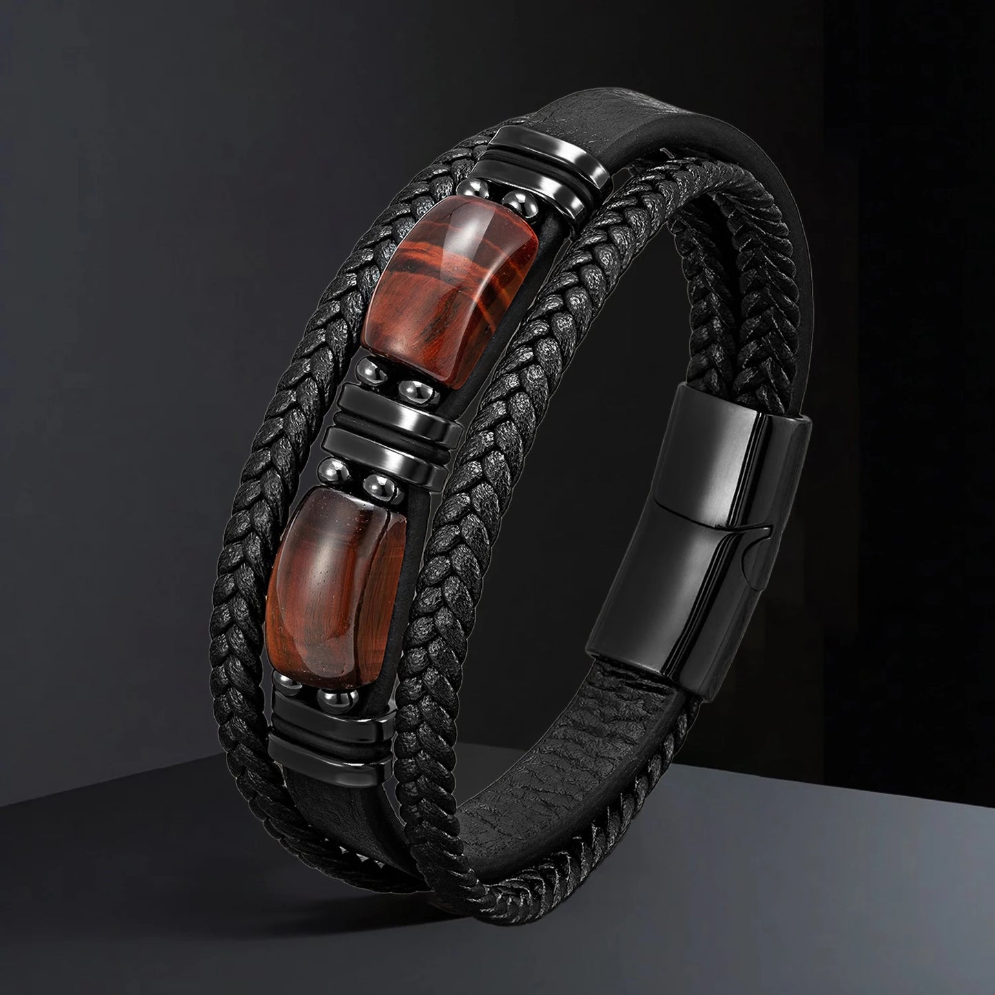 Bracelet cuir homme "STONENGE"