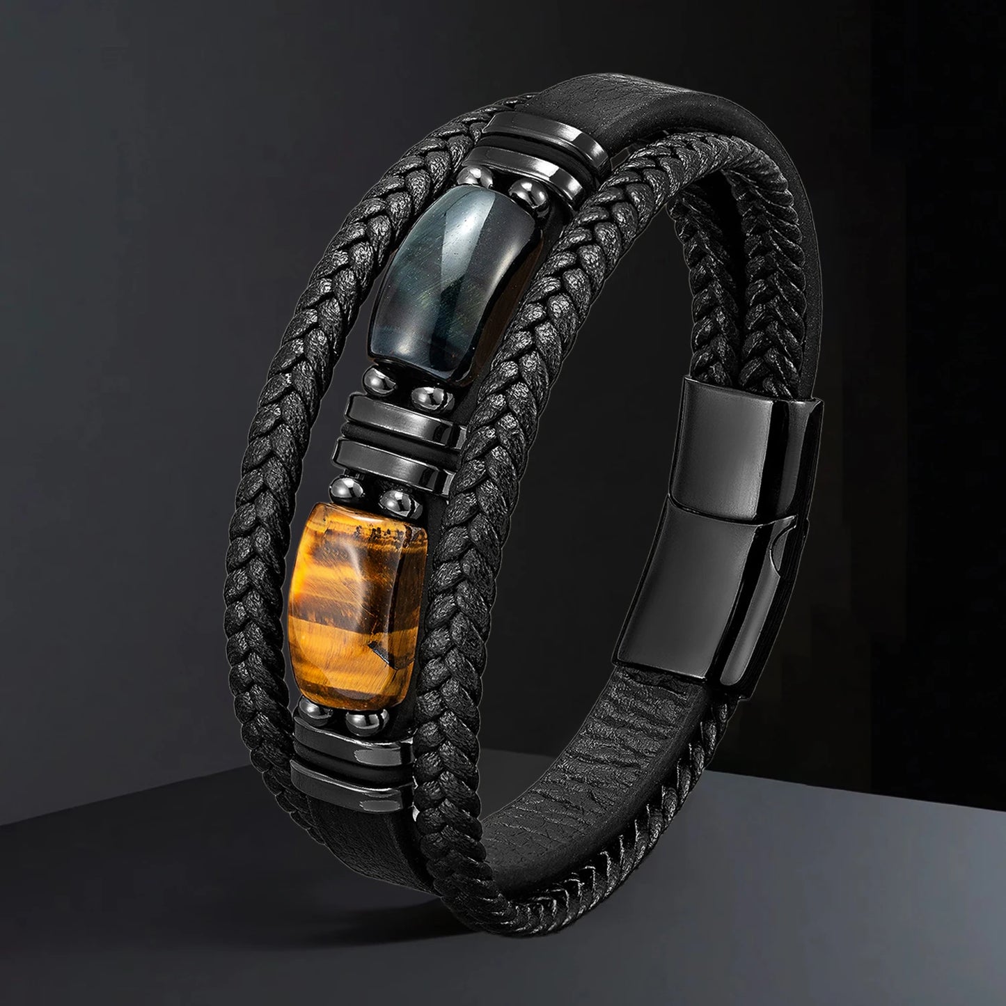 Bracelet cuir homme "STONENGE"