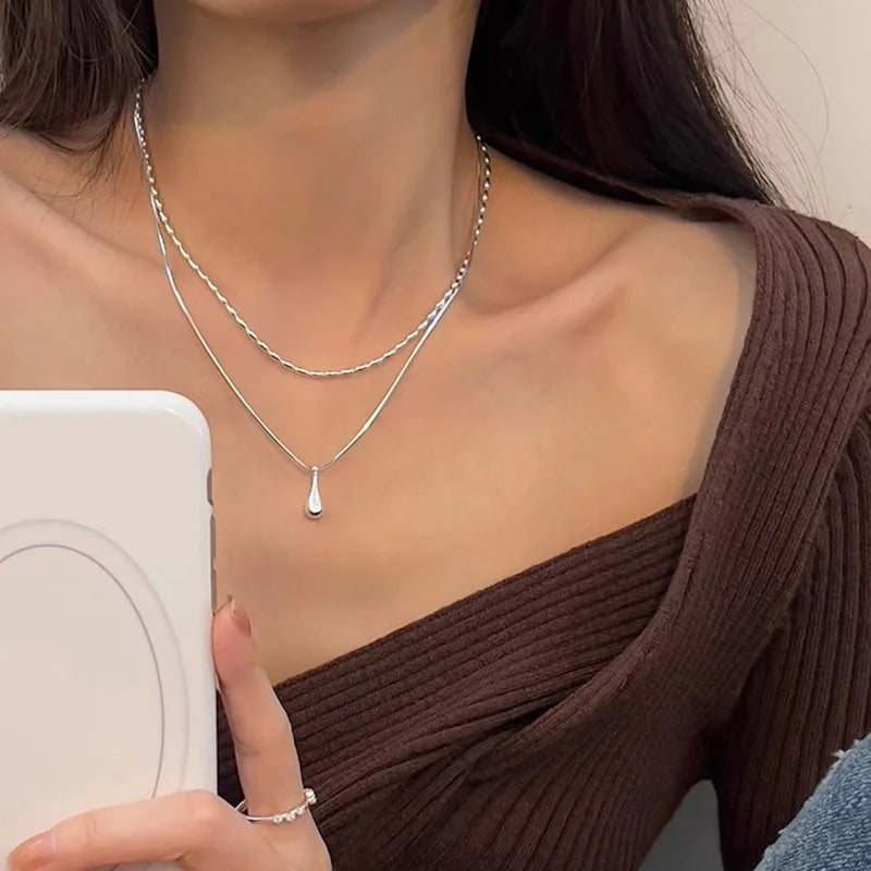 Collier ARGENT FEMME avec pendentif discret