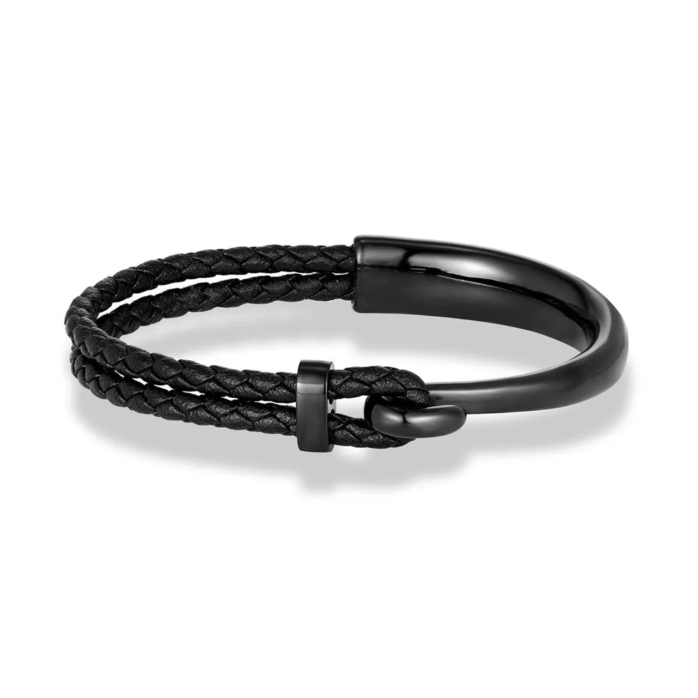 Bracelet cuir homme "NON FADING"