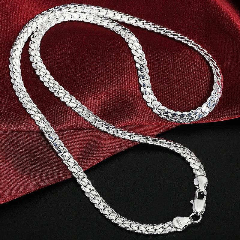Collier ARGENT femme à GROS MAILLONS