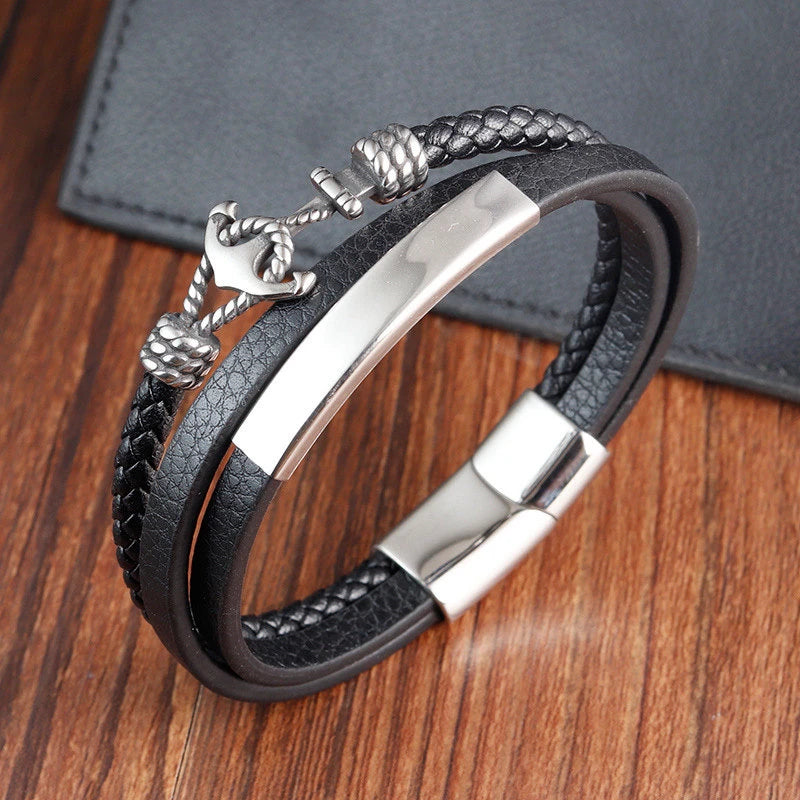Bracelet cuir homme "SEVERAL"