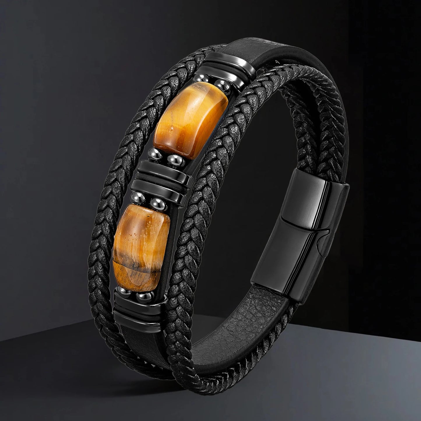Bracelet cuir homme "STONENGE"