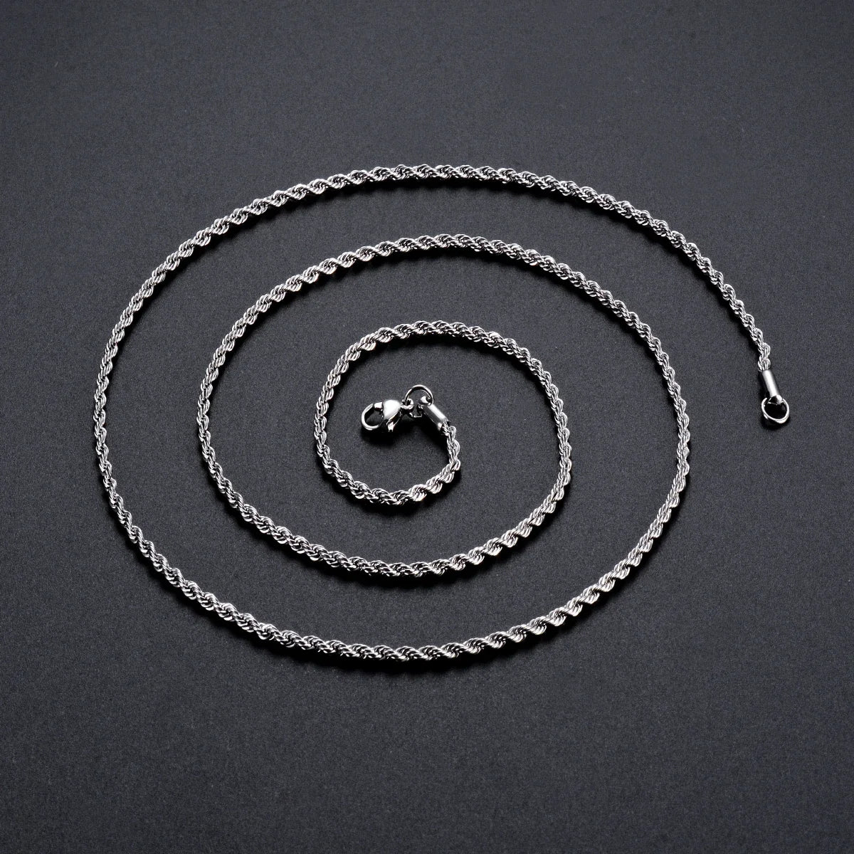 Chaine HOMME Argent maillons fins ou moyens