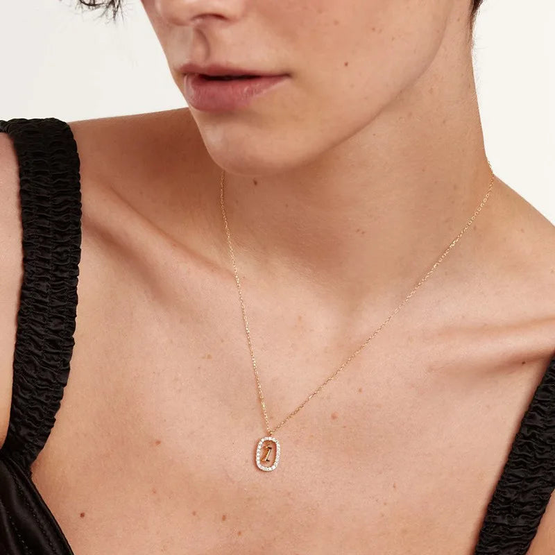 Collier ARGENT Femme "LETTERS"