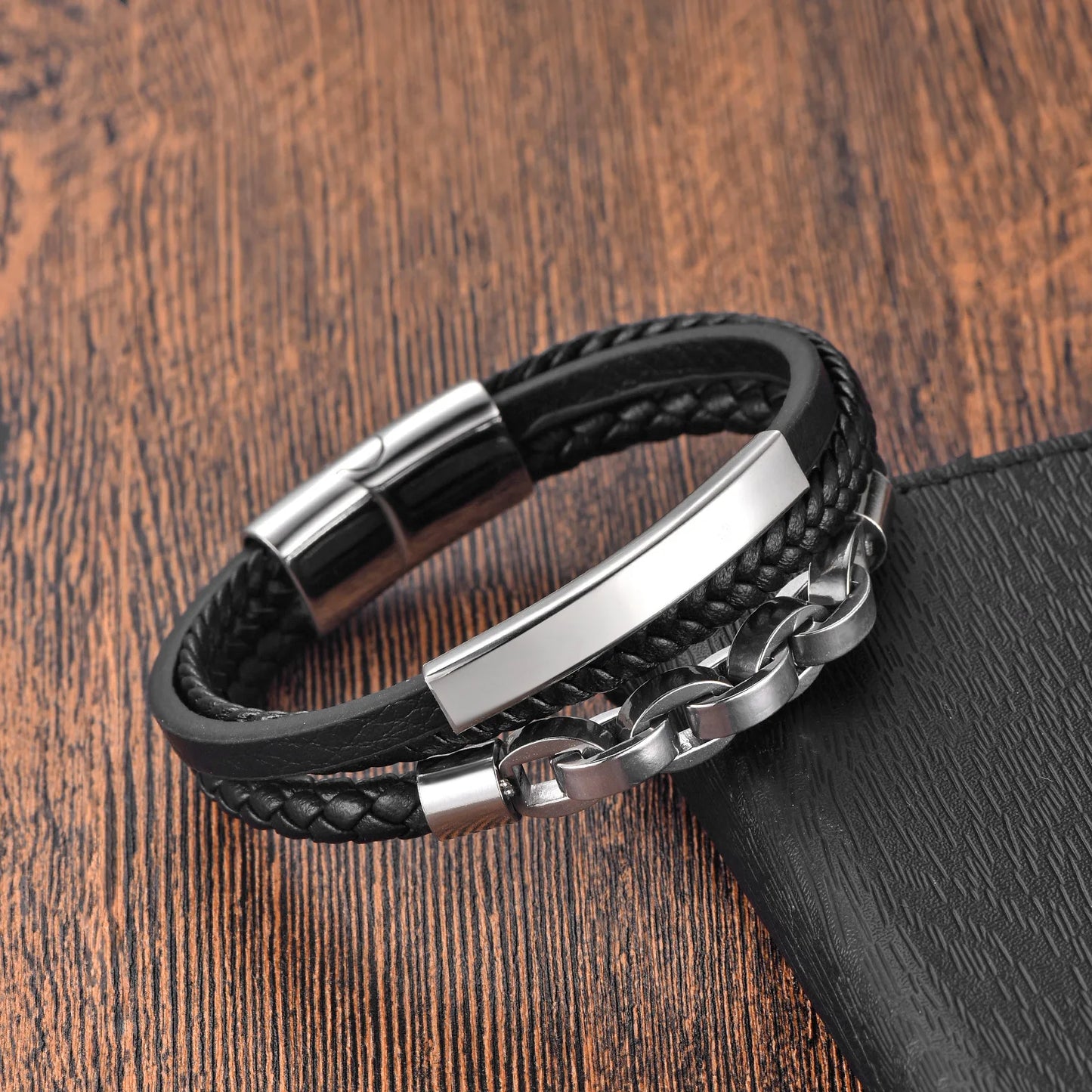 Bracelet cuir homme "JAIL STEEL"