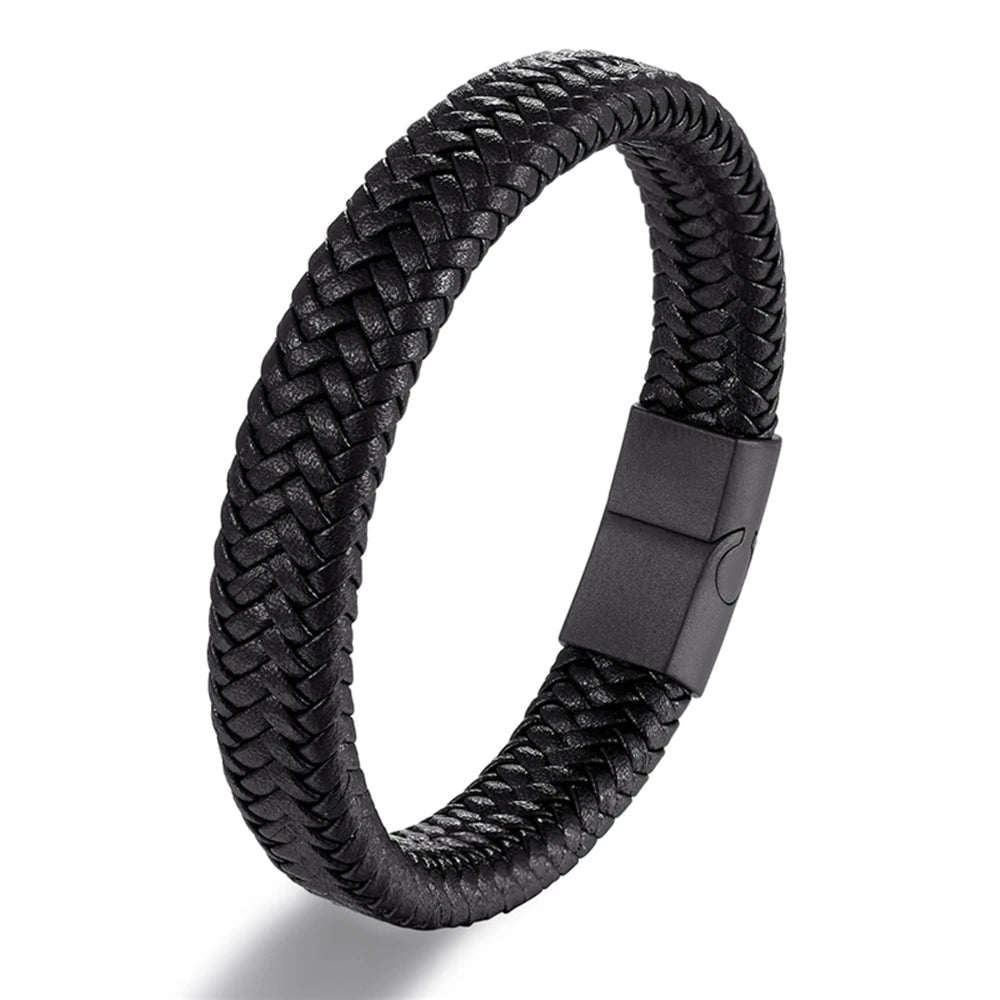 Bracelet CUIR HOMME "ROPE STEEL"