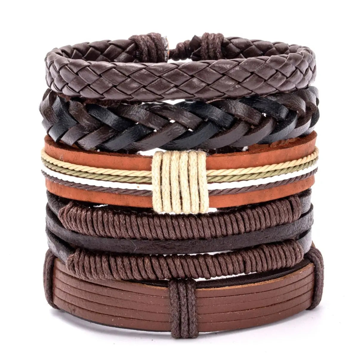 Bracelet cuir homme "CHAMANE"