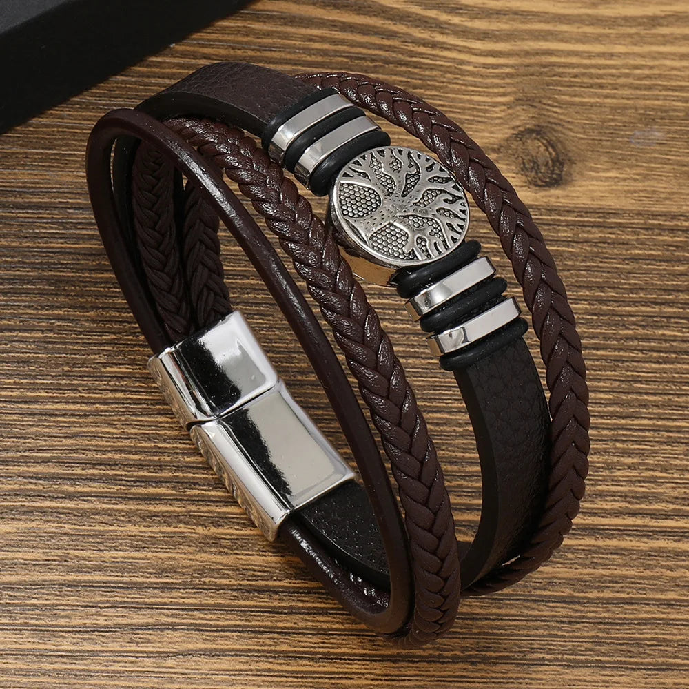 Bracelet cuir homme "SHENZEN"