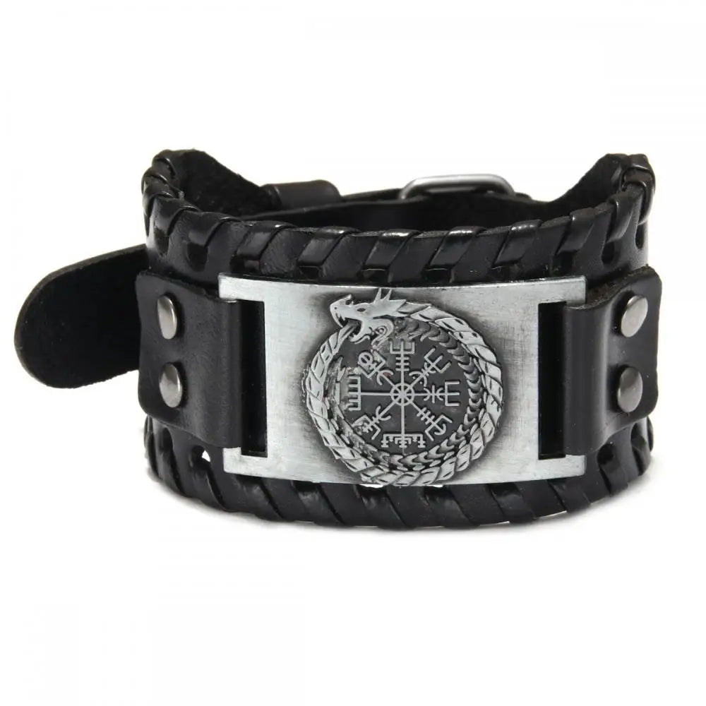 Bracelet cuir homme "RAGNAR"