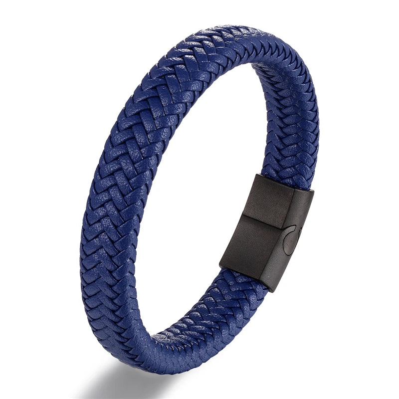 Bracelet CUIR HOMME "ROPE STEEL"