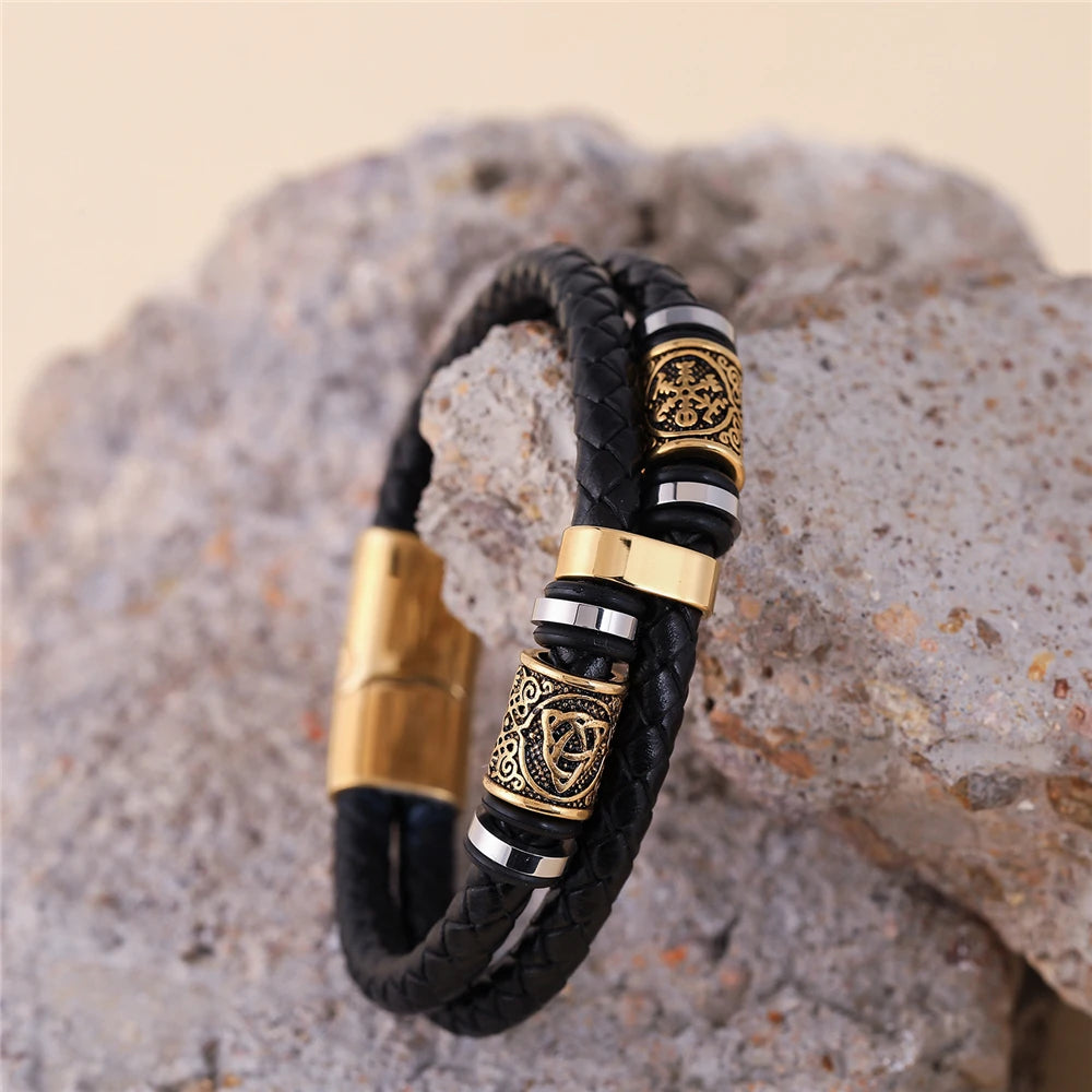 Bracelet cuir Homme "VALHALLA"