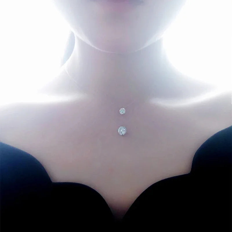 Collier femme ARGENT S925 "ZIRCON"