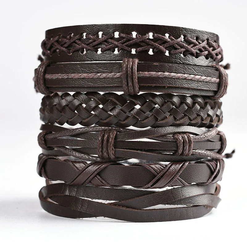 Bracelet cuir homme "CHAMANE"