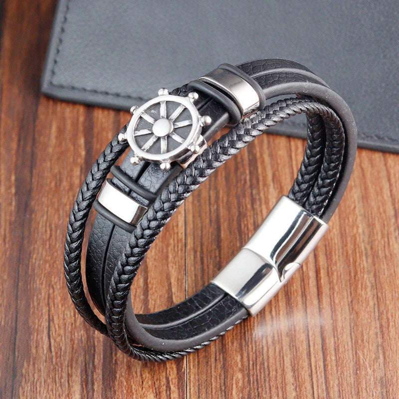 Bracelet cuir homme "SEVERAL"