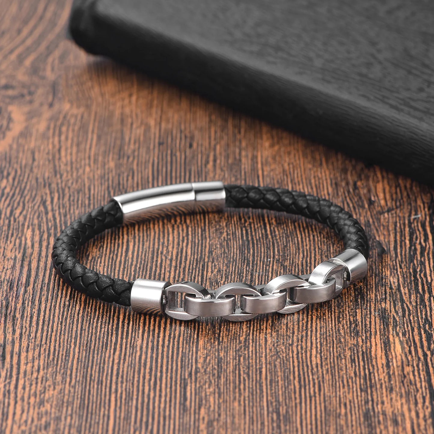 Bracelet cuir homme "JAIL STEEL"