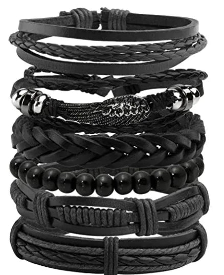 Bracelet cuir homme "CHAMANE"