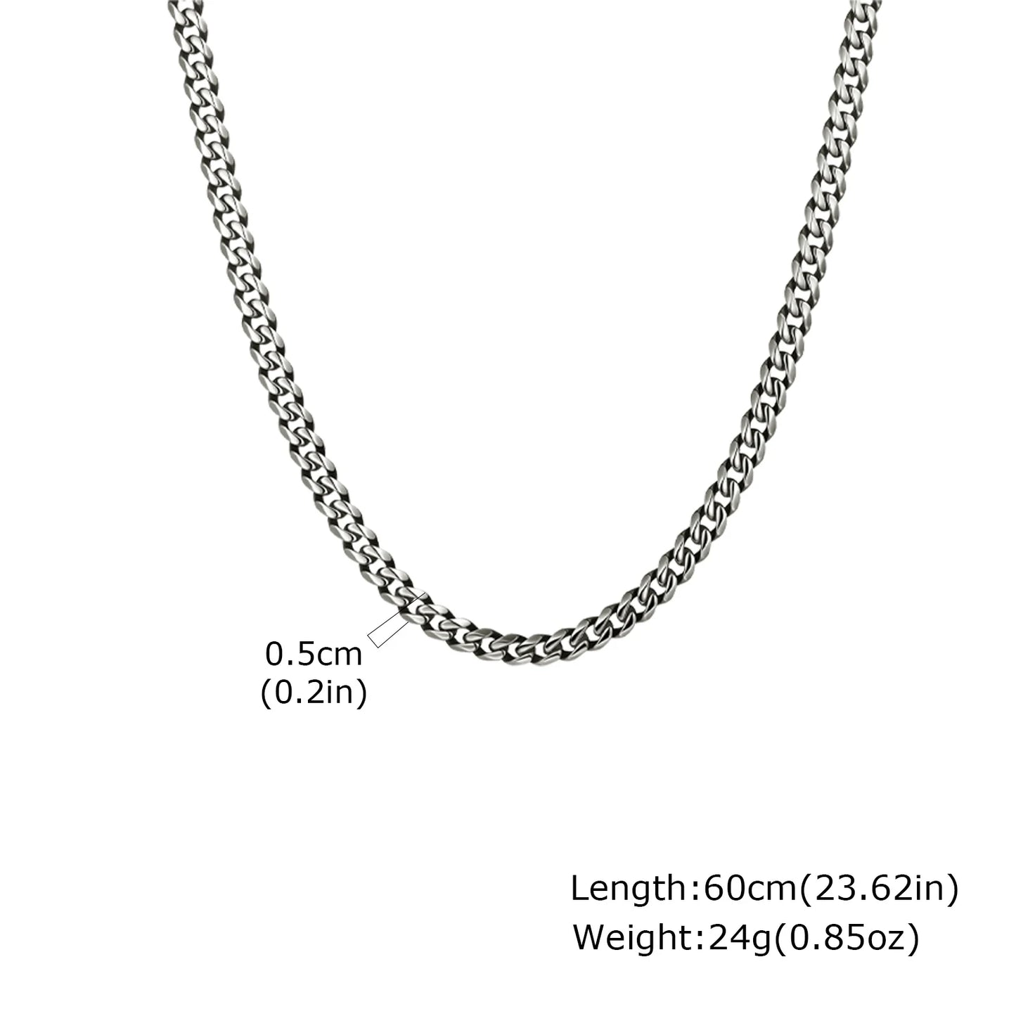Chaine ARGENT Homme "MIAMI"