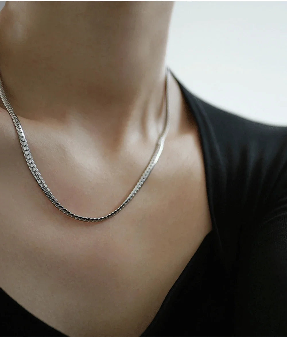 Collier ARGENT Femme "CUBANISTA"